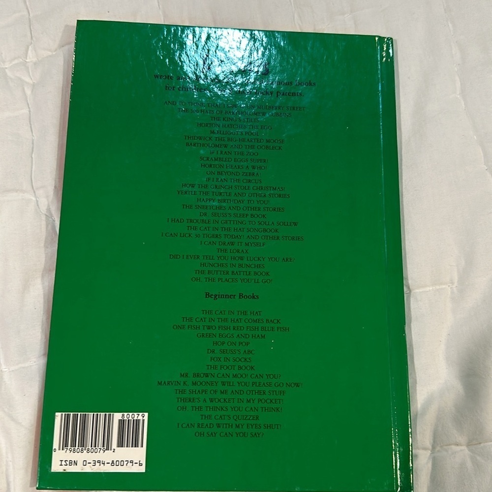 GUC How the Grinch Stole Christmas by Dr Seuss - Picture 2 of 2